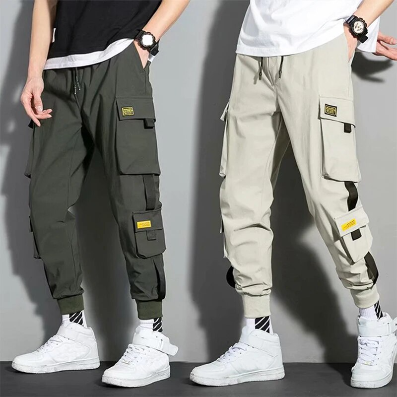 Schwarze Cargo Joggers - Max