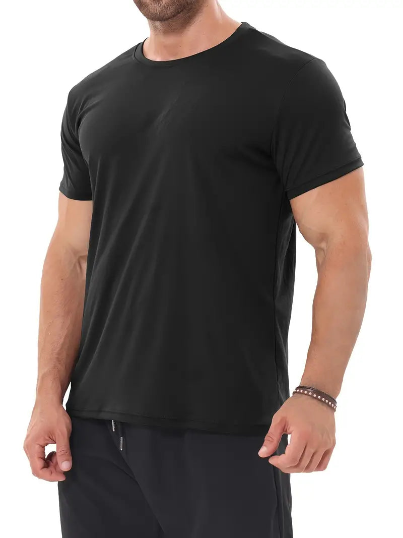 Schnelltrocknendes Sport-T-Shirt Schwarz - Max