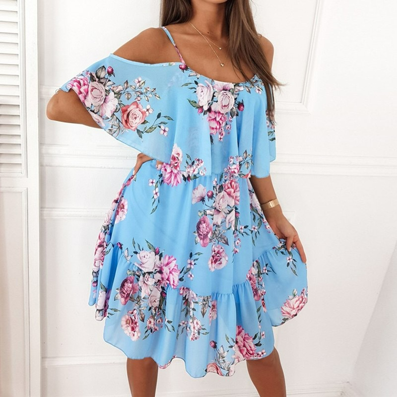 Lily - Florales Sommerkleid mit Volants