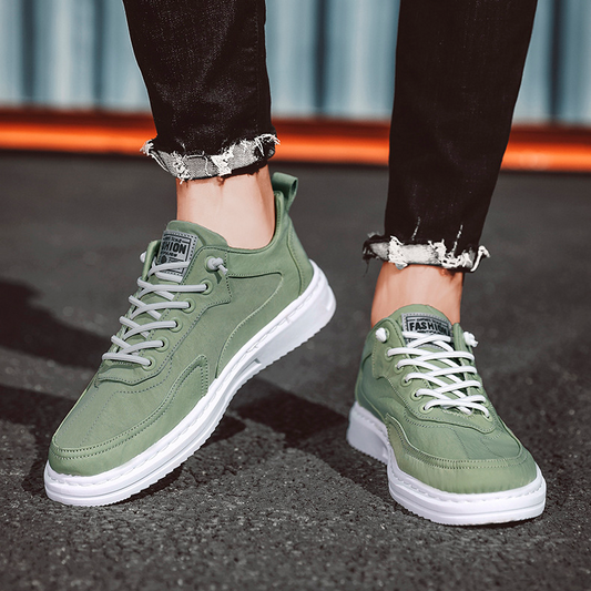 Verde - Olivgrüne Freizeit-Sneaker