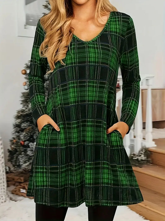 Eva - Rotes Kariertes Kleid