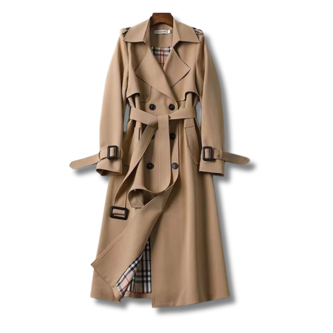 Brauner Eleganter Trenchcoat - Sofia