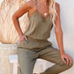 Olive Spitzen Cami Jumpsuit - Tencel