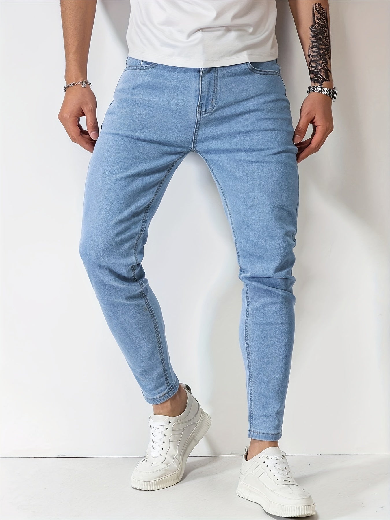 Hellblaue Slim Fit Jeans - Finn