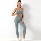 Bianca - Beige Ribbed Activewear Set