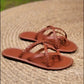 Braune Flip Flop - Anna