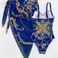 Marina - Edles Marine-Muster Bikini-Set