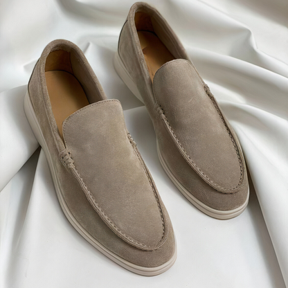 Beige Wildleder-Loafer - Max