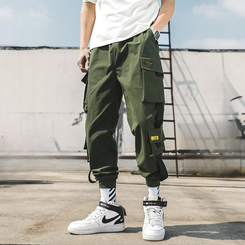 Schwarze Cargo Joggers - Max