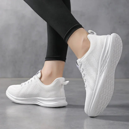 Hanna - Reinweiße Sportliche Sneakers