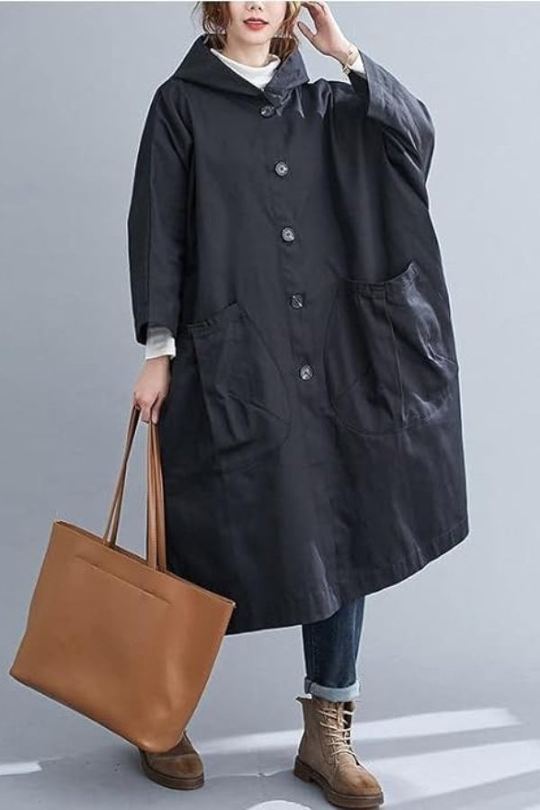 Oversized Windjacke Weinrot - Lina