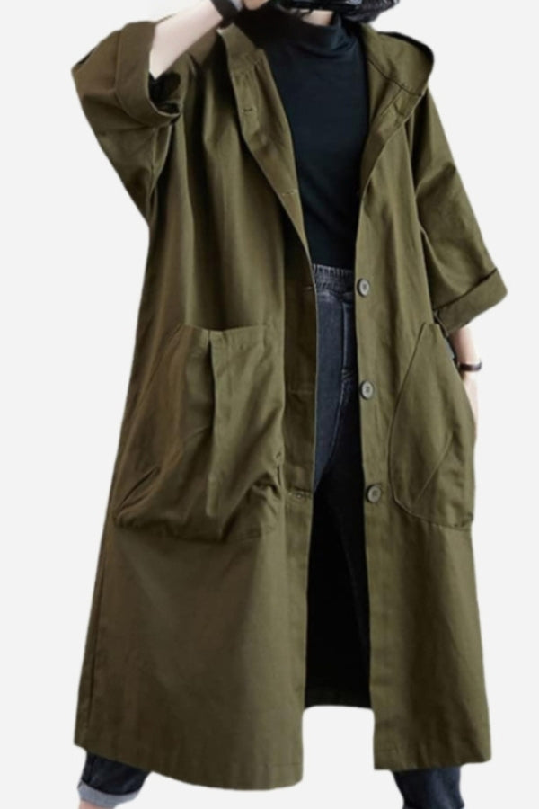 Oversized Windjacke Weinrot - Lina