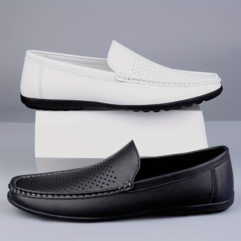 Weißer Loafer mit Perforationen - Luca