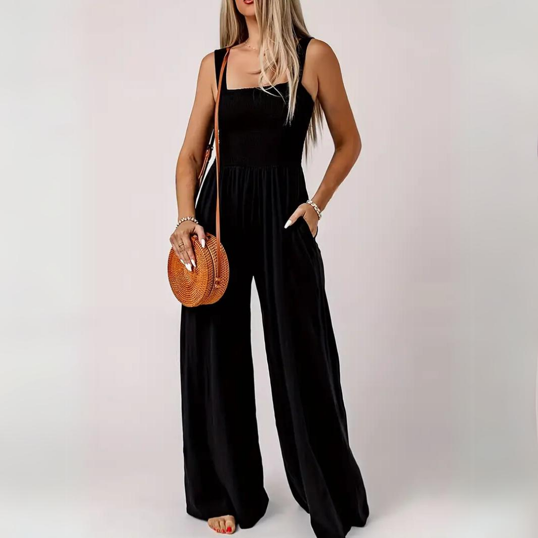 Ärmelloser Jumpsuit – Eleganz & Komfort