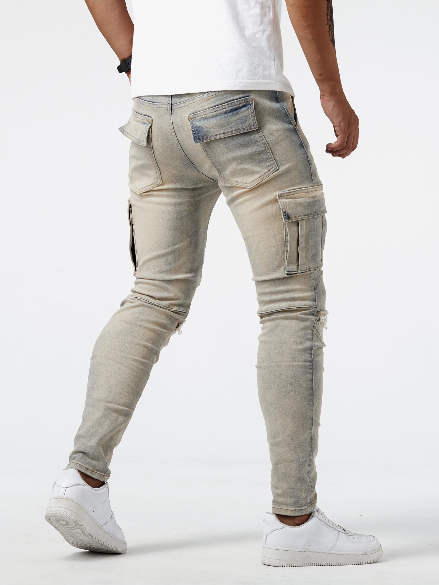 Graue Cargo Jeans - Max