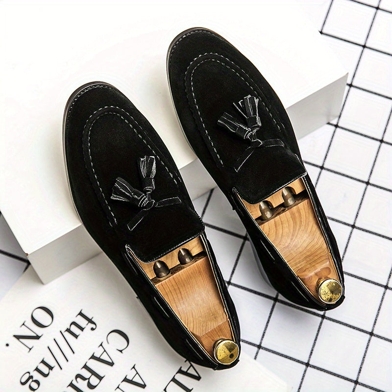 Brauner Loafer mit Quasten - Nico