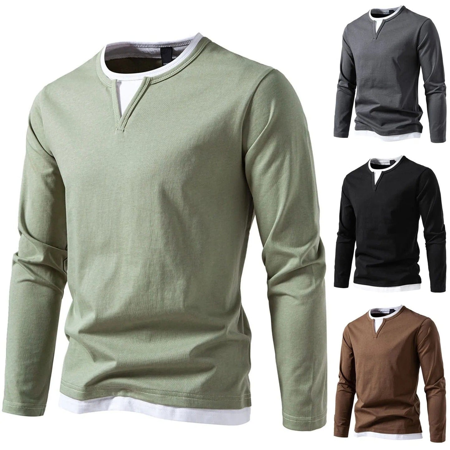 Grauer Pullover - Luca