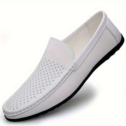 Weißer Loafer mit Perforationen - Luca