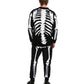 Schwarze Halloween Jogginghose mit Skelett-Print – Tobias