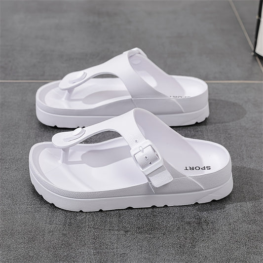 Weiße Sport-Flip-Flops - Nia