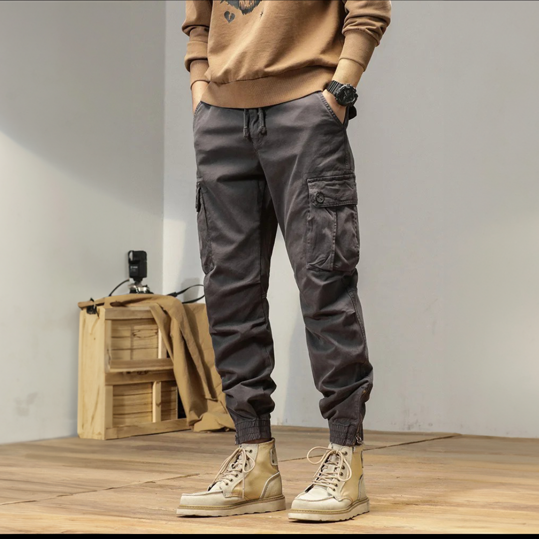 Beige Cargo Pants - Max