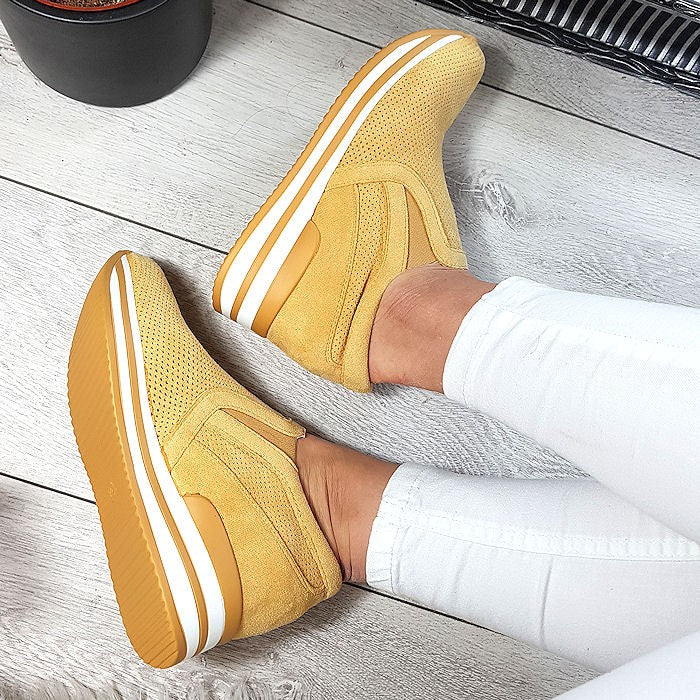 Mia - Sonnengelbe Slip-On Sneaker