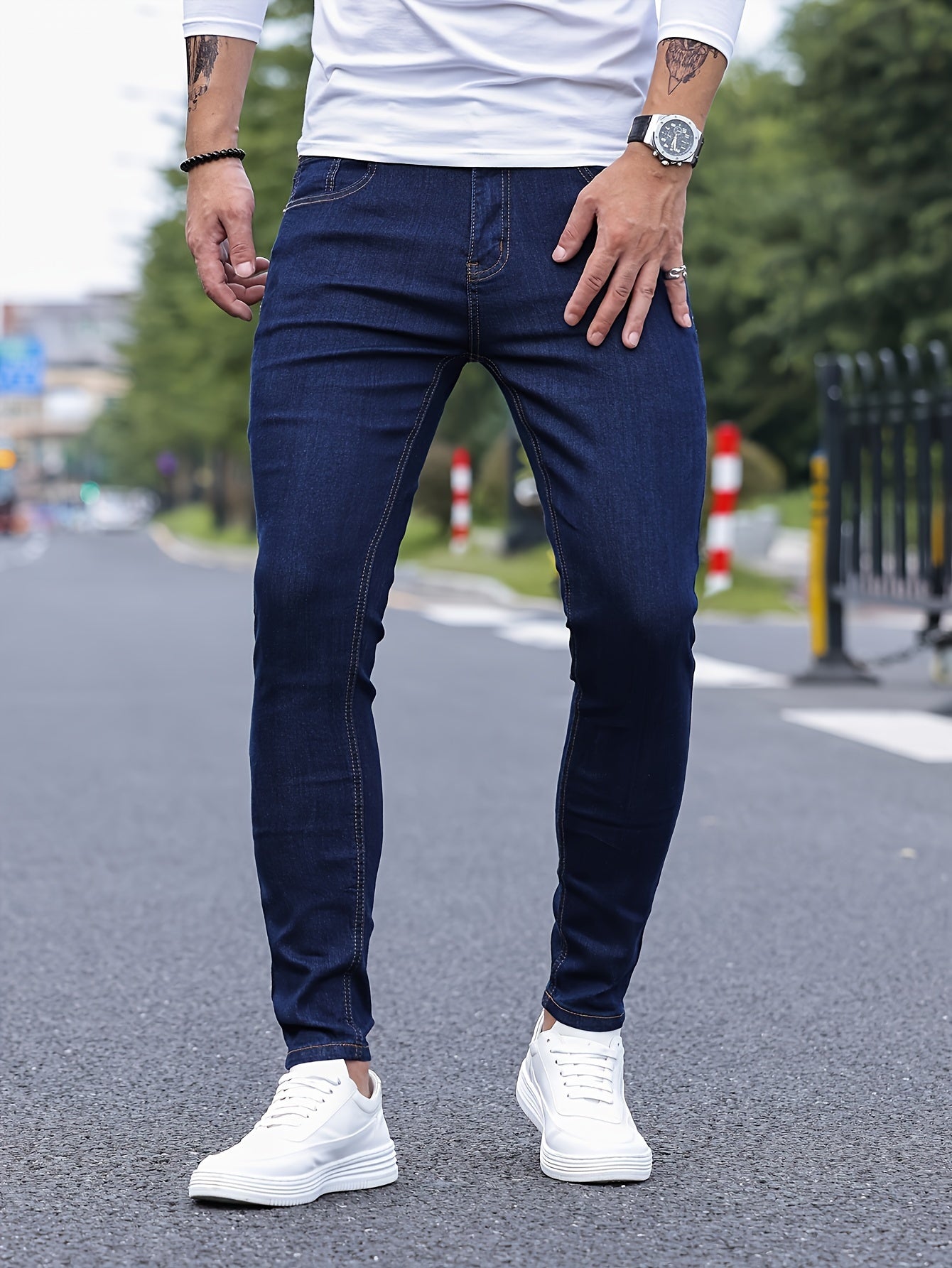 Gelbe Slim Fit Jeans - Markus