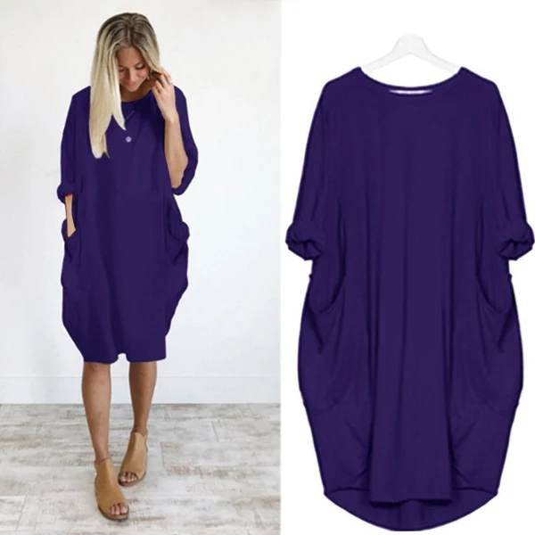 Lässiges Oversize-Tunika-Kleid – Bequem & Modern