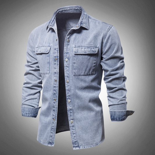 Denim Classic - Hellblaues Jeanshemd