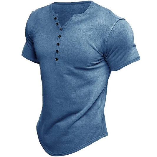 Max - Olivgrünes Henley-Shirt