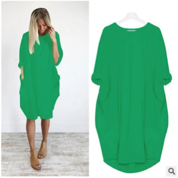 Lässiges Oversize-Tunika-Kleid – Bequem & Modern