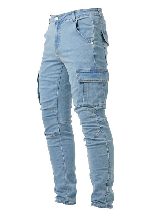 Hellblaue Cargo Jeans - Leon