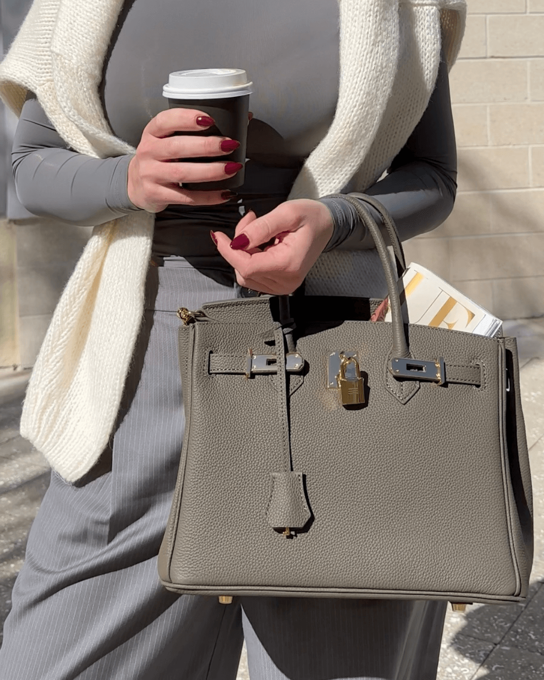 Elegante Designer-Handtasche Braun - Sofia