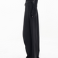 Schwarze Asymmetrische Baggy-Hose - Lina