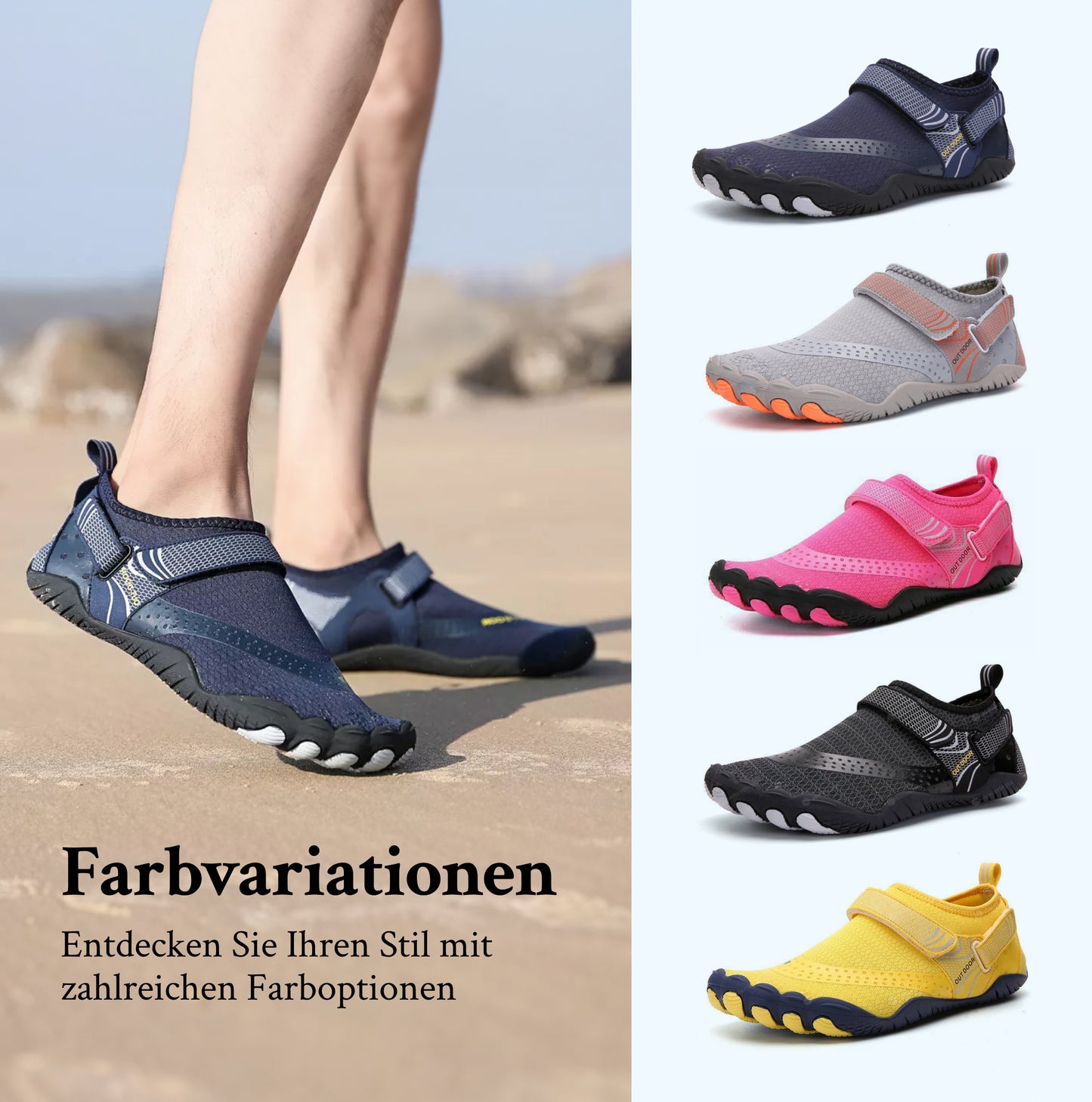 Zenwalk - Barfuß Rutschfest Orthopädische Wasserschuhe