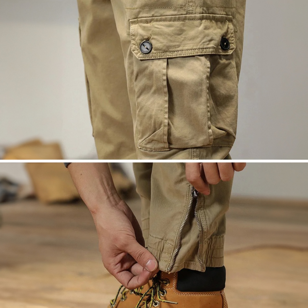 Beige Cargo Pants - Max