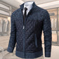 Moderne Stepp-Strickjacke Hellgrau - Milan