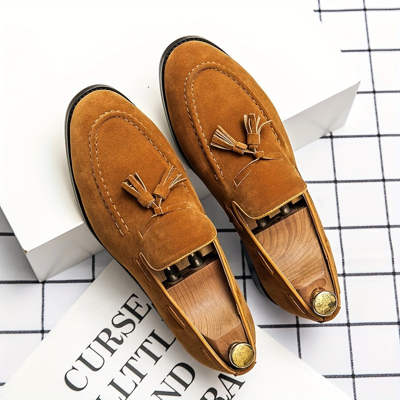 Brauner Loafer mit Quasten - Nico