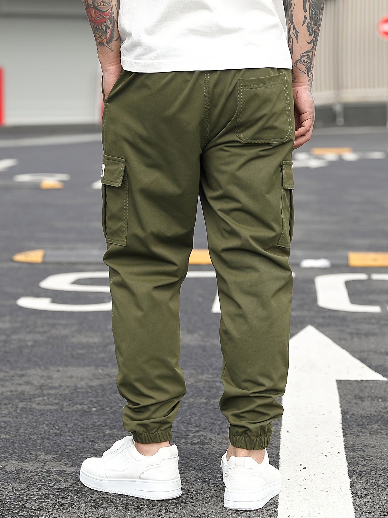 Beige Cargo Jogginghose - Lukas