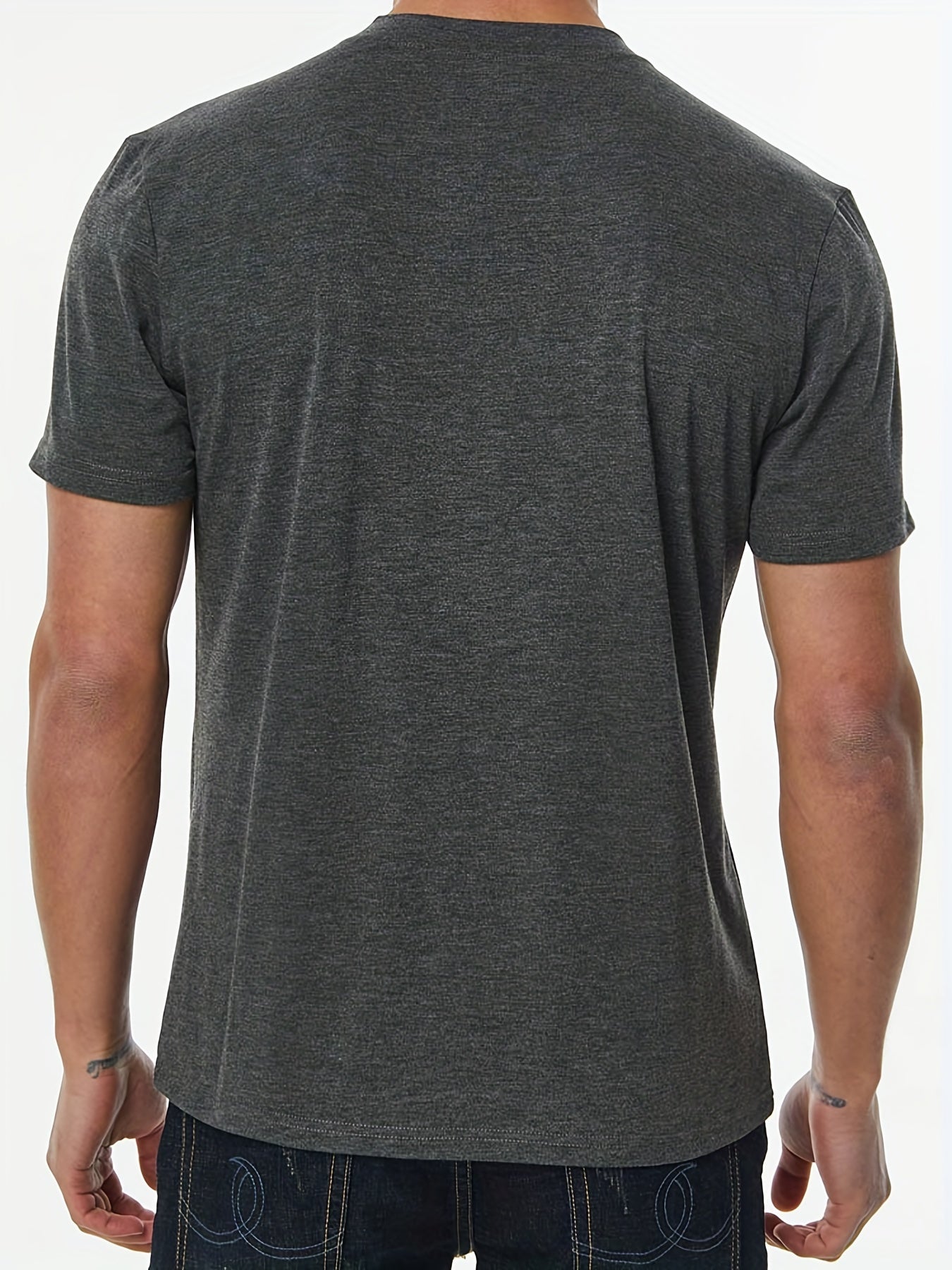 Blaues Henley T-Shirt - Chris