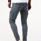 Schwarze Cargo-Jeans Slim-Fit - Finn