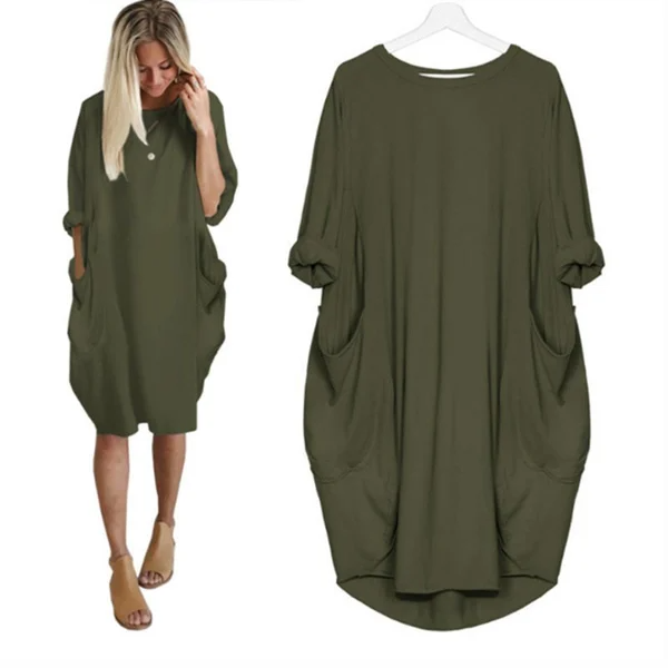 Lässiges Oversize-Tunika-Kleid – Bequem & Modern