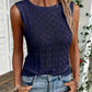 Navyblaues Strick Tanktop - Mia