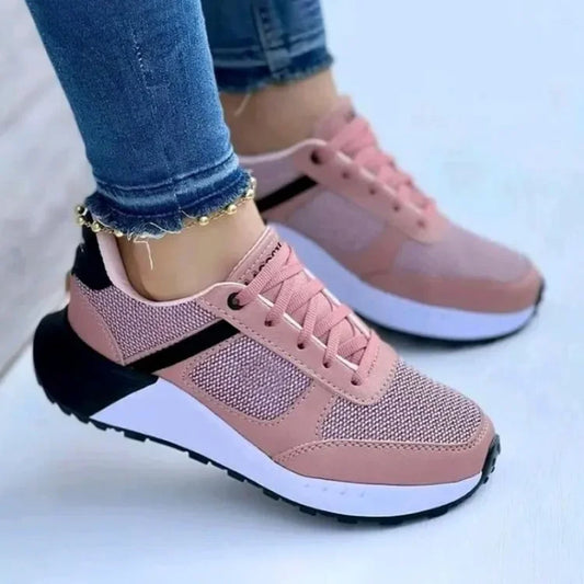 Mia - Rosafarbene Sportliche Damen-Sneaker