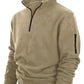 Grauer Zipper-Sweater - Leon