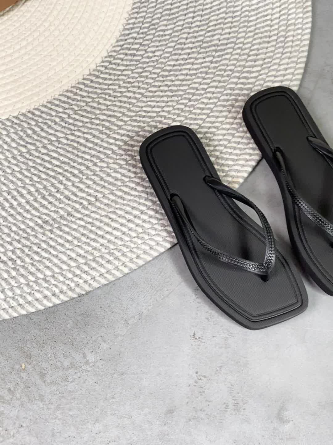 Schwarze Flip Flop - Emma