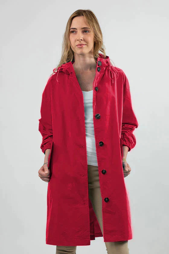 Clara - Schicke Weiße Regenjacke