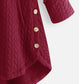 Elegante Warme Winterjacke Rotwein - Sophia