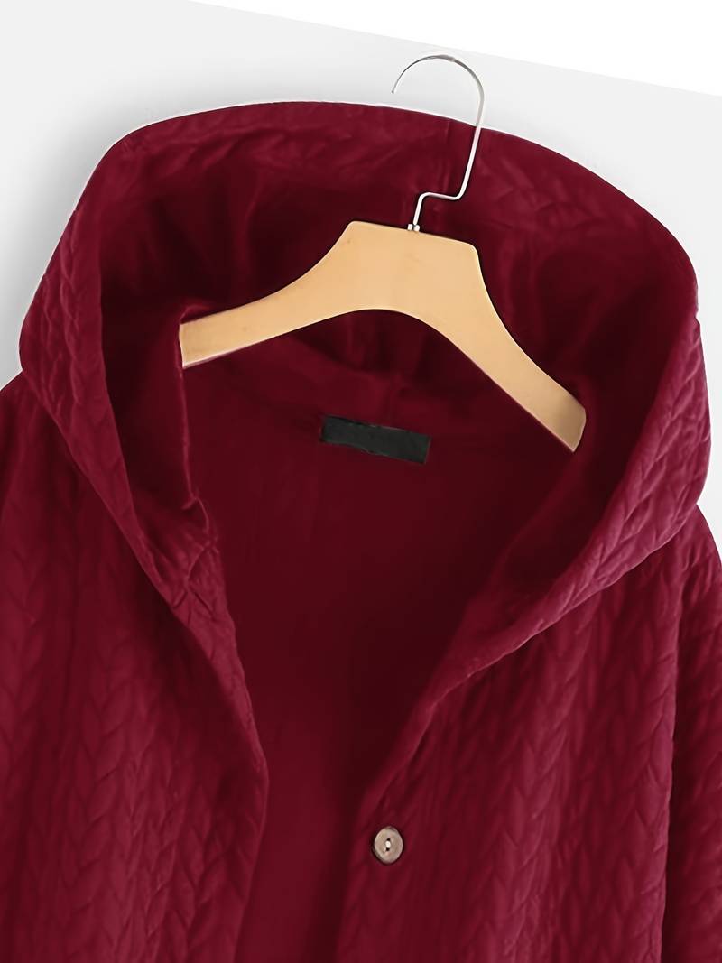 Elegante Warme Winterjacke Rotwein - Sophia