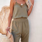 Olive Spitzen Cami Jumpsuit - Tencel